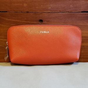 NWOT Furla red cosmetic case